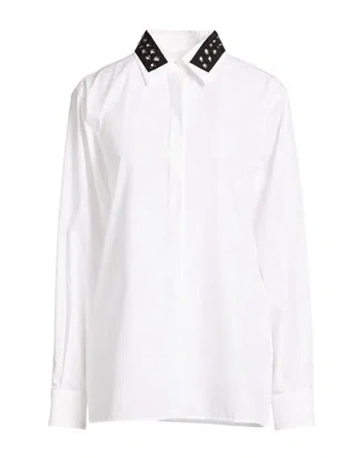 Iceberg Woman Shirt White Size 4 Polyester, Cotton