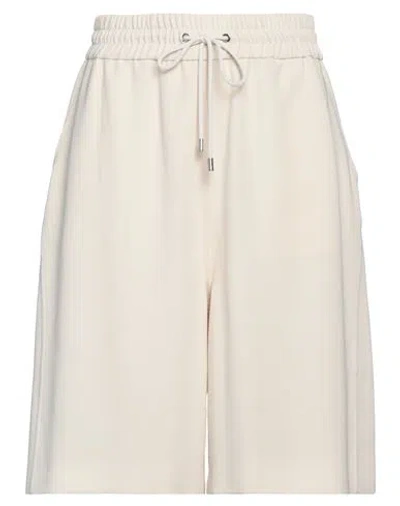Iceberg Woman Shorts & Bermuda Shorts Cream Size 6 Polyester In White