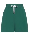 Iceberg Woman Shorts & Bermuda Shorts Green Size 8 Acetate, Silk, Polyester In Green