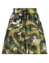 Iceberg Woman Shorts & Bermuda Shorts Military Green Size 4 Cotton