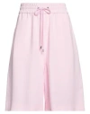 Iceberg High-waisted Wide-leg Shorts In Pink