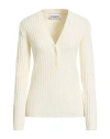 Iceberg Woman Sweater Cream Size L Viscose, Pbt - Polybutylene Terephthalate In Neutral