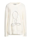 Iceberg Woman Sweater Cream Size M Virgin Wool, Viscose In White