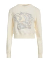 Iceberg Woman Sweater Ivory Size L Virgin Wool, Viscose In White