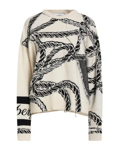 Iceberg Woman Sweater Ivory Size S Wool, Polyamide, Mohair Wool, Cashmere, Viscose In White