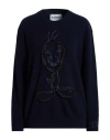 Iceberg Woman Sweater Midnight Blue Size L Virgin Wool, Viscose In Blue