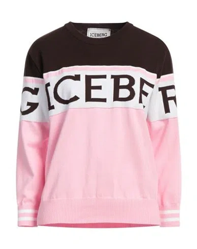 Iceberg Woman Sweater Pink Size M Cotton