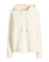 Iceberg Woman Sweatshirt Ivory Size L Cotton In Neutral