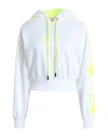 Iceberg Woman Sweatshirt White Size 0 Polyester, Cotton In White