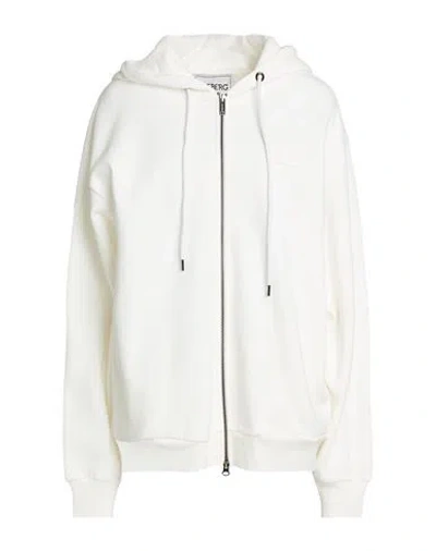 Iceberg Woman Sweatshirt White Size L Cotton, Polyester