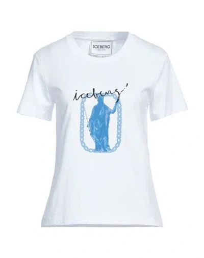 Iceberg Woman T-shirt White Size S Cotton