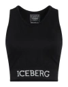 Iceberg Woman Top Black Size M Polyamide, Elastane In Black