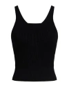 Iceberg Woman Top Black Size M Viscose, Polybutylene