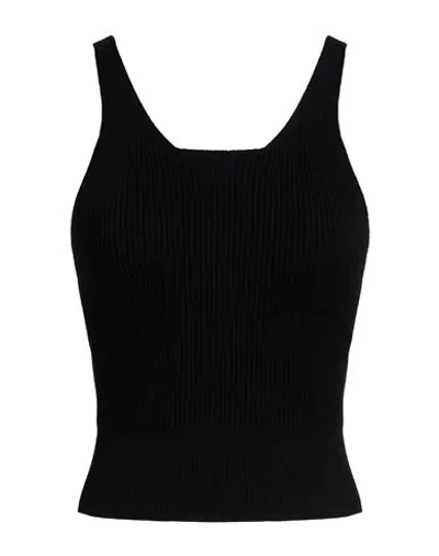Iceberg Woman Top Black Size M Viscose, Polybutylene