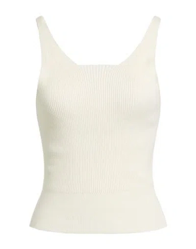 Iceberg Woman Top Ivory Size S Viscose, Polybutylene In White