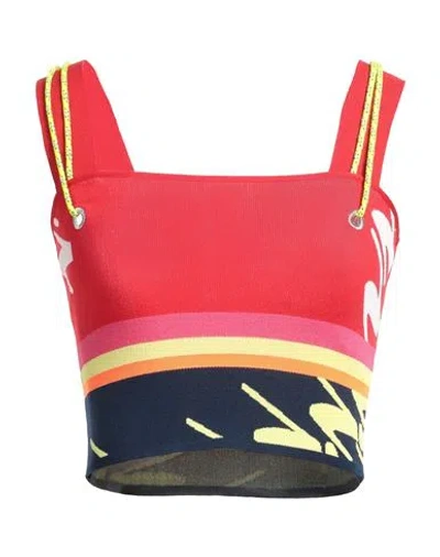 Iceberg Woman Top Red Size M Polyamide, Viscose, Elastane