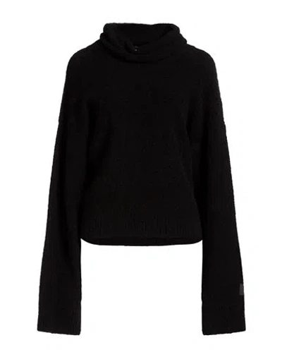 Iceberg Woman Turtleneck Black Size S Virgin Wool, Polyamide