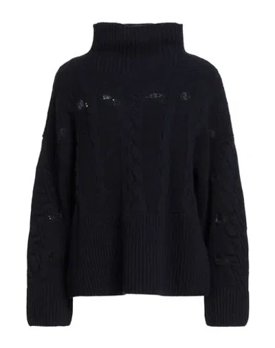 Iceberg Woman Turtleneck Midnight Blue Size S Virgin Wool