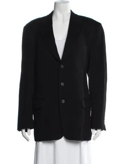 Pre-owned Iceberg Wool Blazer In Black