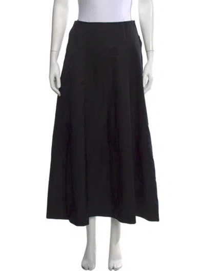 Pre-owned Iceberg Wool Long Skirt In Black