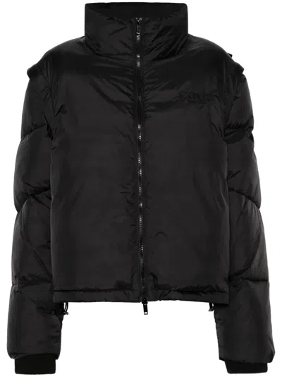 Iceberg X Jerry Embellished Puffer Jacket In Black