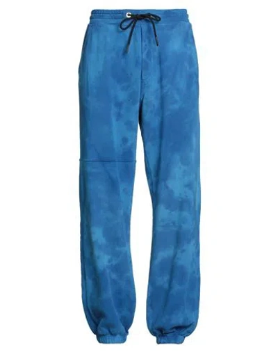 Iceberg X Kailand O. Morris Man Pants Bright Blue Size M Cotton, Polyester