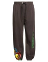 Iceberg X Kailand O. Morris Man Pants Brown Size Xl Cotton In Brown