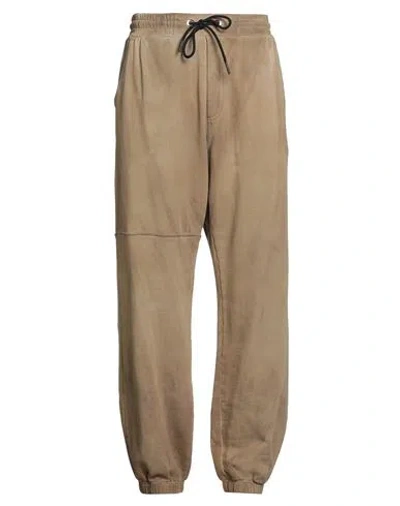 Iceberg X Kailand O. Morris Man Pants Camel Size M Cotton, Polyester In Brown