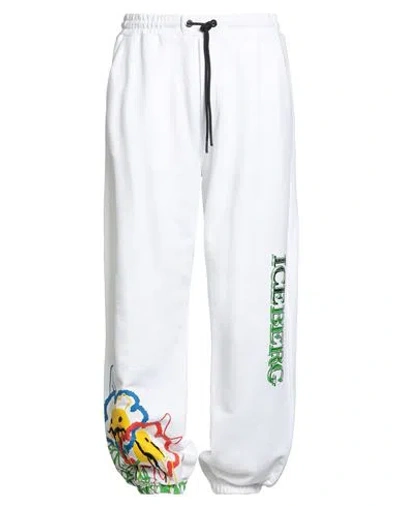 Iceberg X Kailand O. Morris Man Pants White Size Xl Cotton