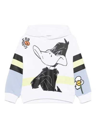 Iceberg X Looney Tunes Hoodie Mit Cartoon-print In Weiss