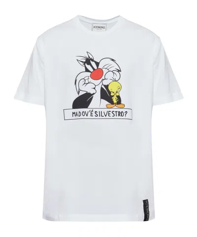 Iceberg X Looney Tunes Printed T-shirt In White