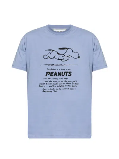 Iceberg X Peanuts Crew-neck T-shirt In Blue