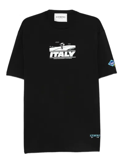 ICEBERG X PEANUTS™ SNOOPY-PRINT T-SHIRT