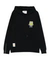 Iceberg Logo Graphic Hoodie Long Sleeves In Black