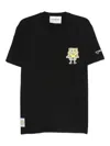 Iceberg X Spongebob Squarepants Cartoon-print T-shirt In Black