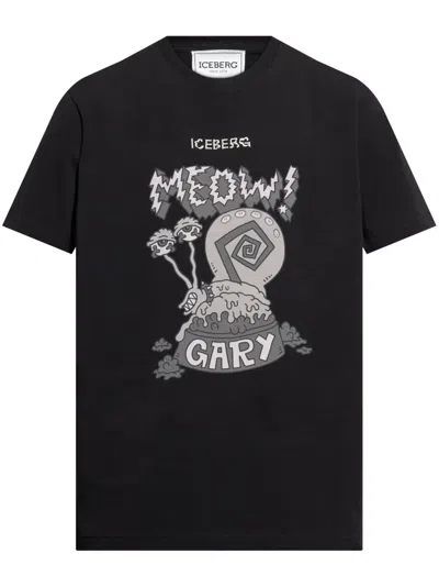 Iceberg X Spongebob Squarepants T-shirt In Black