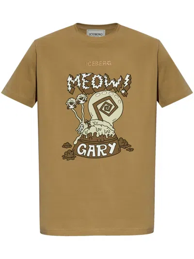 Iceberg X Spongebob Squarepants T-shirt In Neutrals