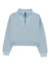 Iceberg Zip Funnel-neck Sweatshirt In Blue