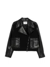 Iceberg Zip-up Biker Jacket In Black