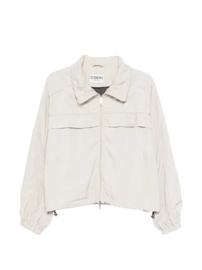 Iceberg Zip-up Jacket In White
