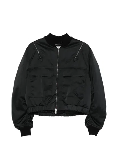 Iceberg Zipped Bomber Jacket In Black
