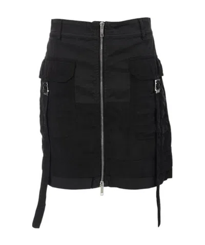 Iceberg Zipper Detail Skirt In Black