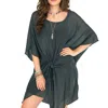 Icebird Beach Day Cover Up In Charcoal