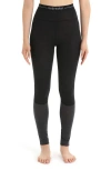 Icebreaker 125 Zoneknit Tencel® Lyocell & Merino Wool Leggings In Black