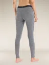 Icebreaker 200 Oasis Merino Wool Jersey Base Layer Leggings In Grey
