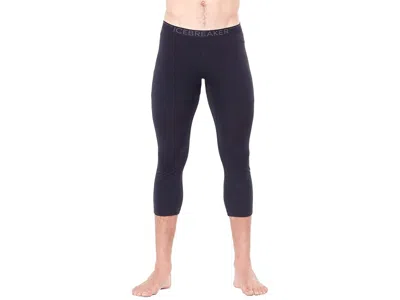 Icebreaker 200 Oasis Merino Base Layer Legless Men's Casual Pants Black/monsoon: Lg, Wool In Blue