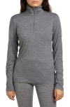 Icebreaker 200 Oasis Merino Wool Half Zip Pullover In Gray