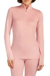 Icebreaker 260 Oasis Tech Merino Wool Half Zip Pullover In Pink