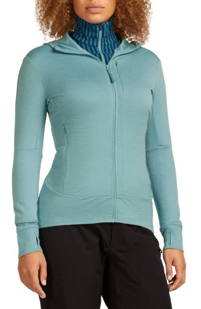 Icebreaker 260 Quantum Merino Wool Hooded Jacket In Multi