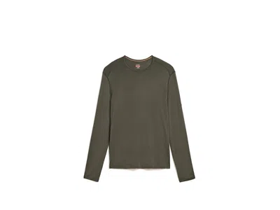 Icebreaker 260 Tech Merino Base Layer Long Sleeve Crewe Men's Clothing Dark Loden: Xl, Wool In Green